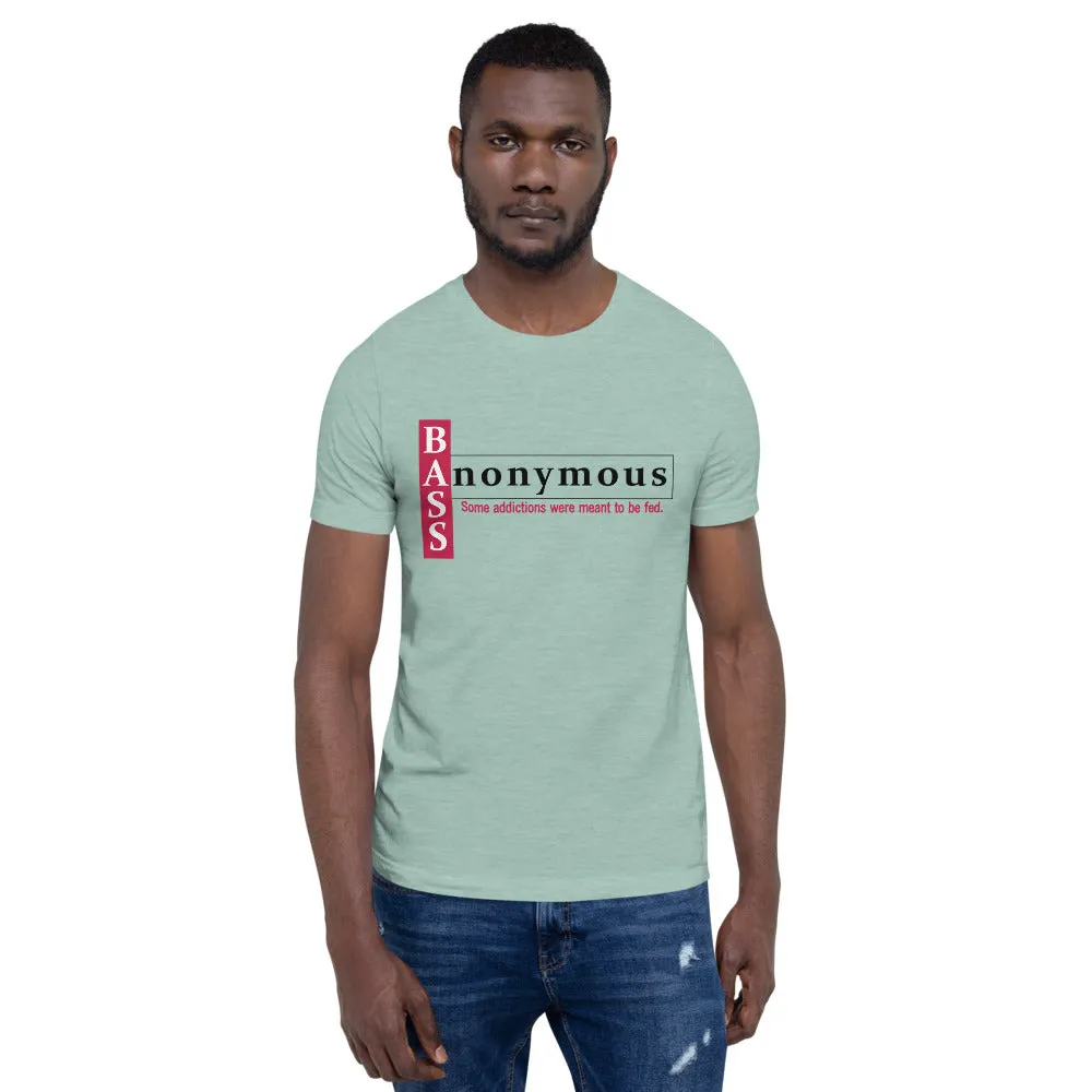 Bass Anonymous Short-Sleeve Unisex T-Shirt Block Left Red/Black