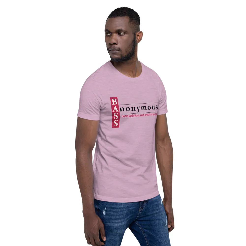 Bass Anonymous Short-Sleeve Unisex T-Shirt Block Left Red/Black