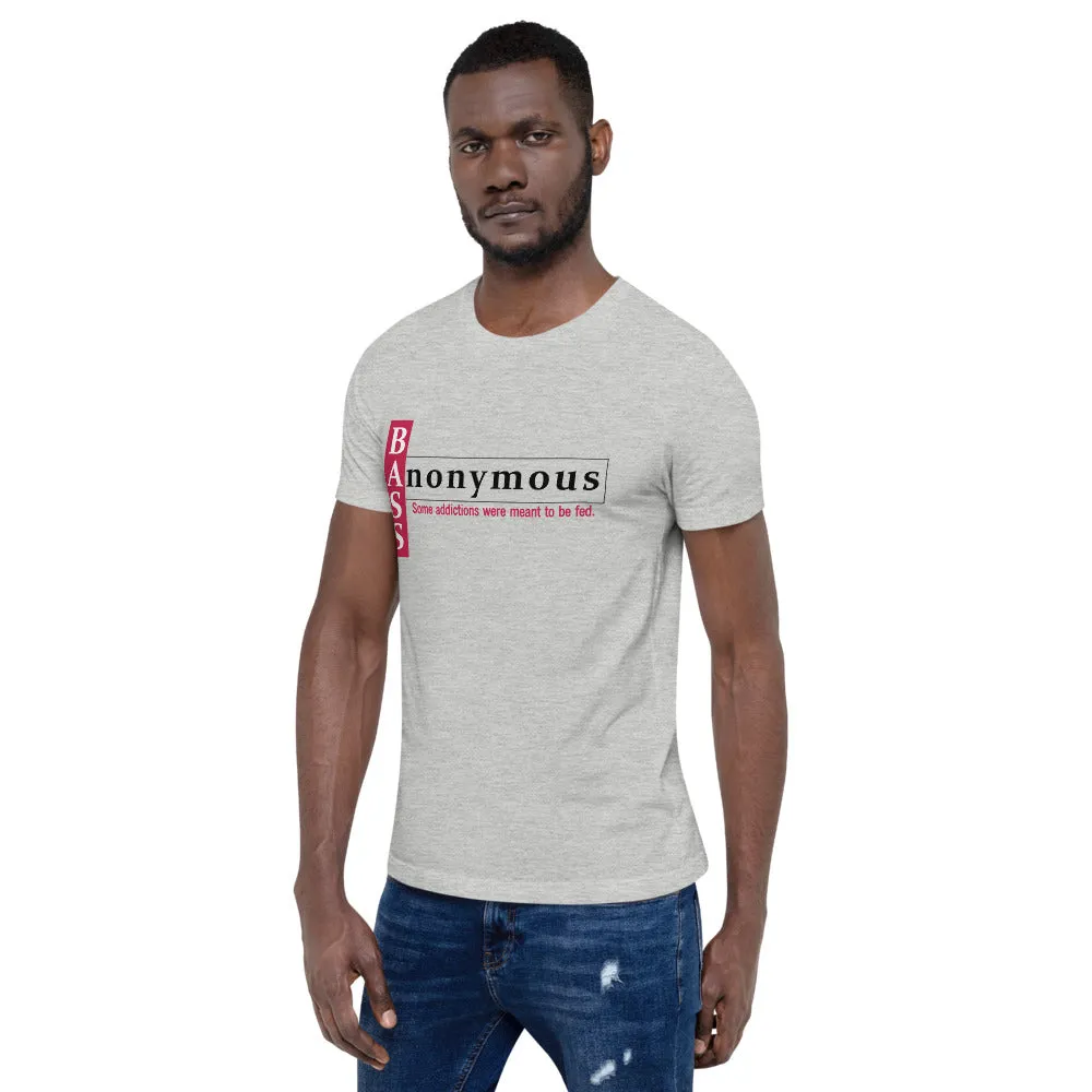 Bass Anonymous Short-Sleeve Unisex T-Shirt Block Left Red/Black