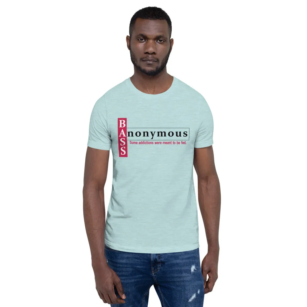 Bass Anonymous Short-Sleeve Unisex T-Shirt Block Left Red/Black
