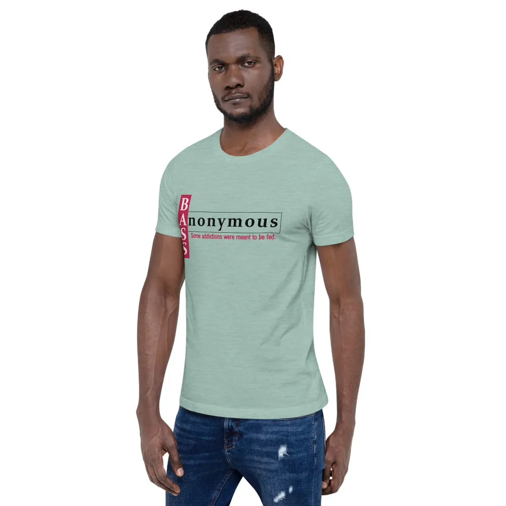 Bass Anonymous Short-Sleeve Unisex T-Shirt Block Left Red/Black
