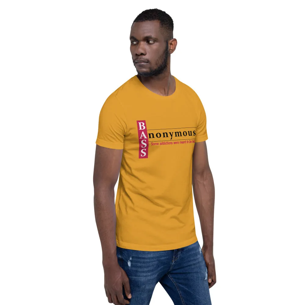 Bass Anonymous Short-Sleeve Unisex T-Shirt Block Left Red/Black