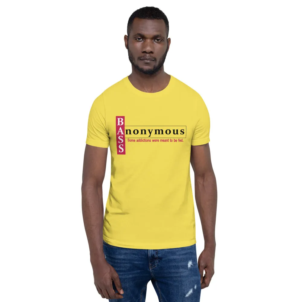Bass Anonymous Short-Sleeve Unisex T-Shirt Block Left Red/Black