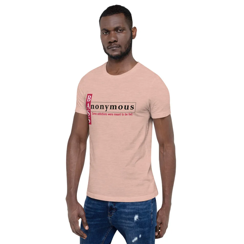 Bass Anonymous Short-Sleeve Unisex T-Shirt Block Left Red/Black