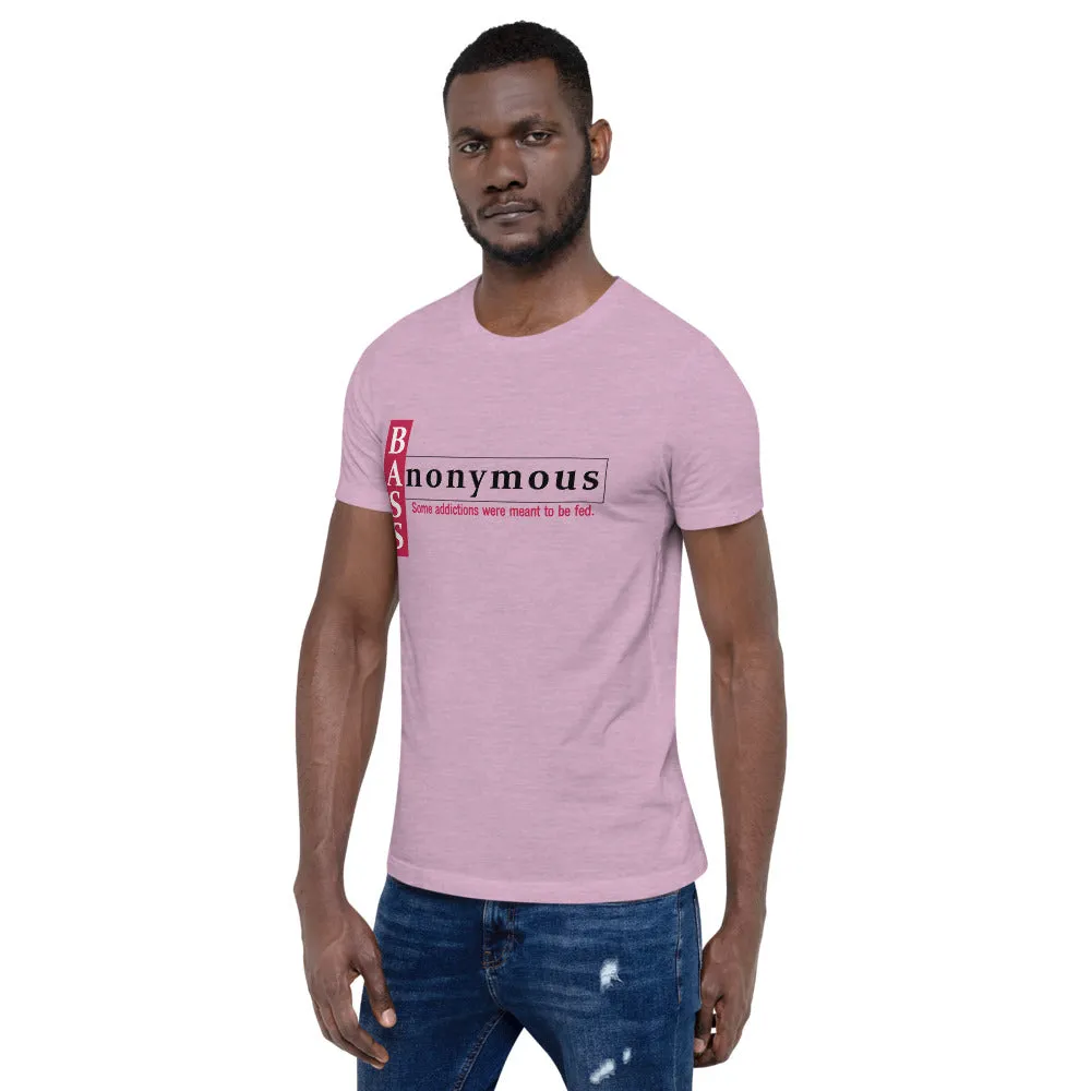 Bass Anonymous Short-Sleeve Unisex T-Shirt Block Left Red/Black