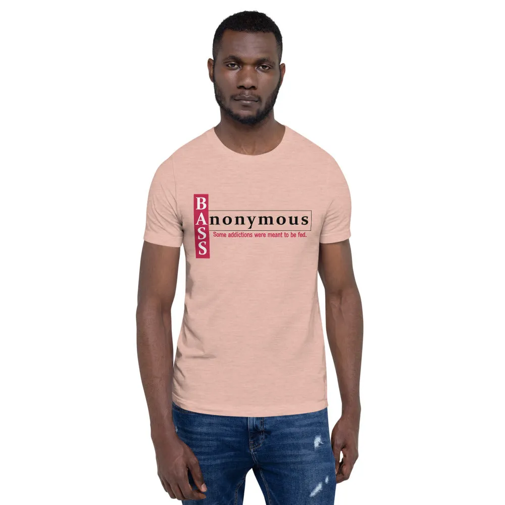 Bass Anonymous Short-Sleeve Unisex T-Shirt Block Left Red/Black