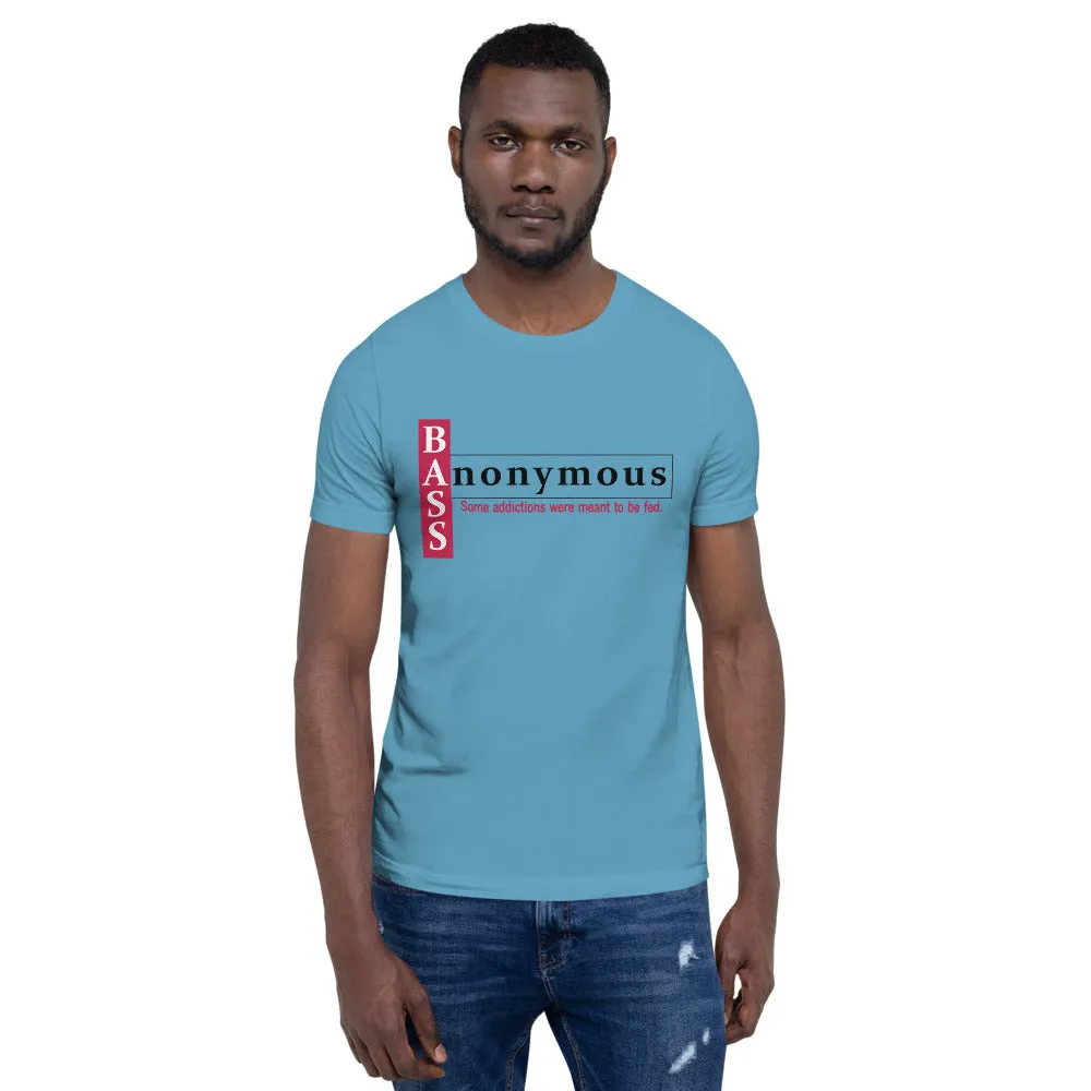 Bass Anonymous Short-Sleeve Unisex T-Shirt Block Left Red/Black