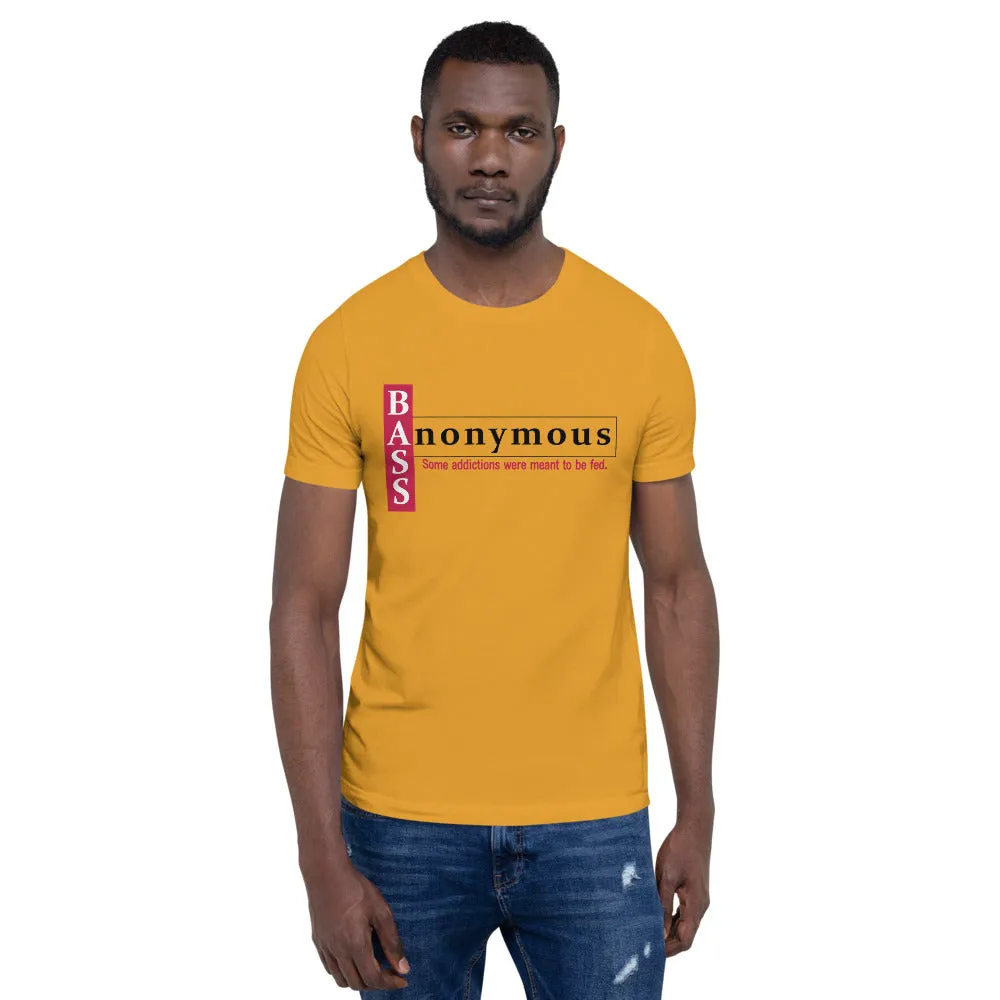 Bass Anonymous Short-Sleeve Unisex T-Shirt Block Left Red/Black