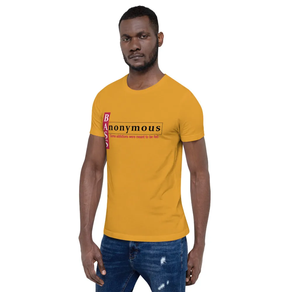 Bass Anonymous Short-Sleeve Unisex T-Shirt Block Left Red/Black