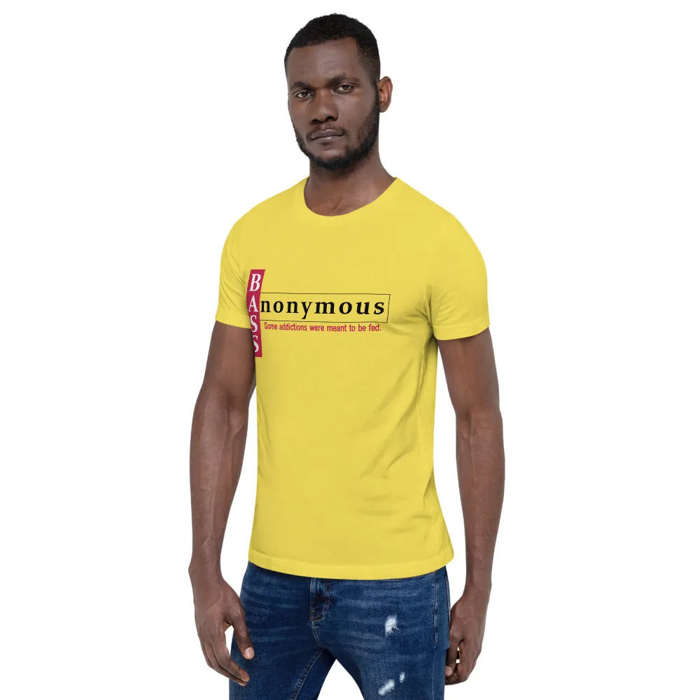 Bass Anonymous Short-Sleeve Unisex T-Shirt Block Left Red/Black