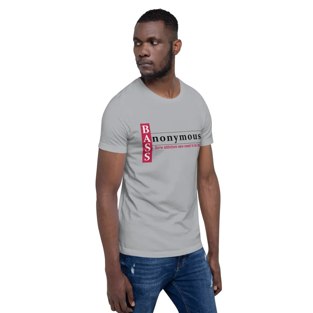 Bass Anonymous Short-Sleeve Unisex T-Shirt Block Left Red/Black