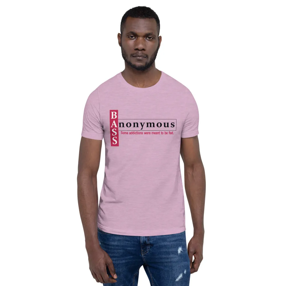 Bass Anonymous Short-Sleeve Unisex T-Shirt Block Left Red/Black