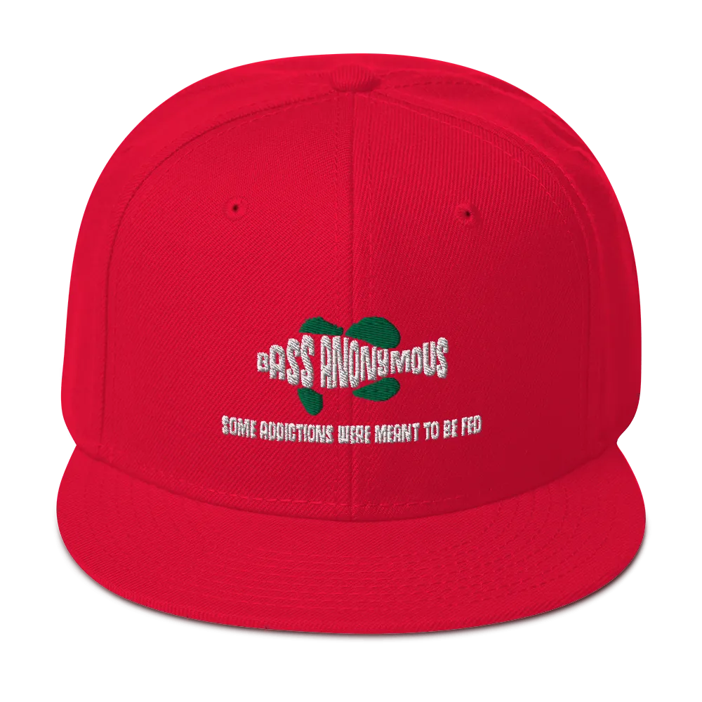 Bass Anonymous Snapback Hat with SwimLogo and Slogan