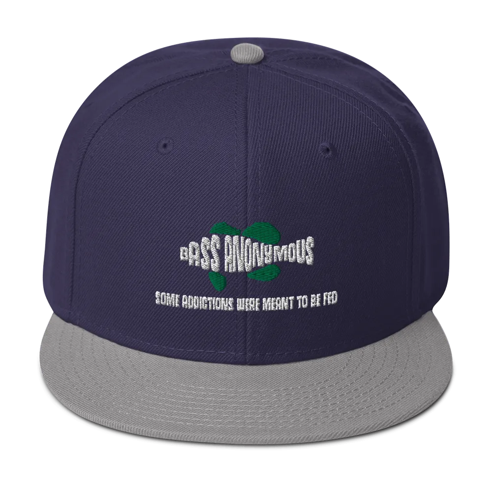 Bass Anonymous Snapback Hat with SwimLogo and Slogan