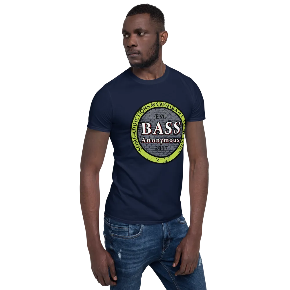 Bass Anonymous Vintage Logo Green/Black Short-Sleeve Unisex T-Shirt