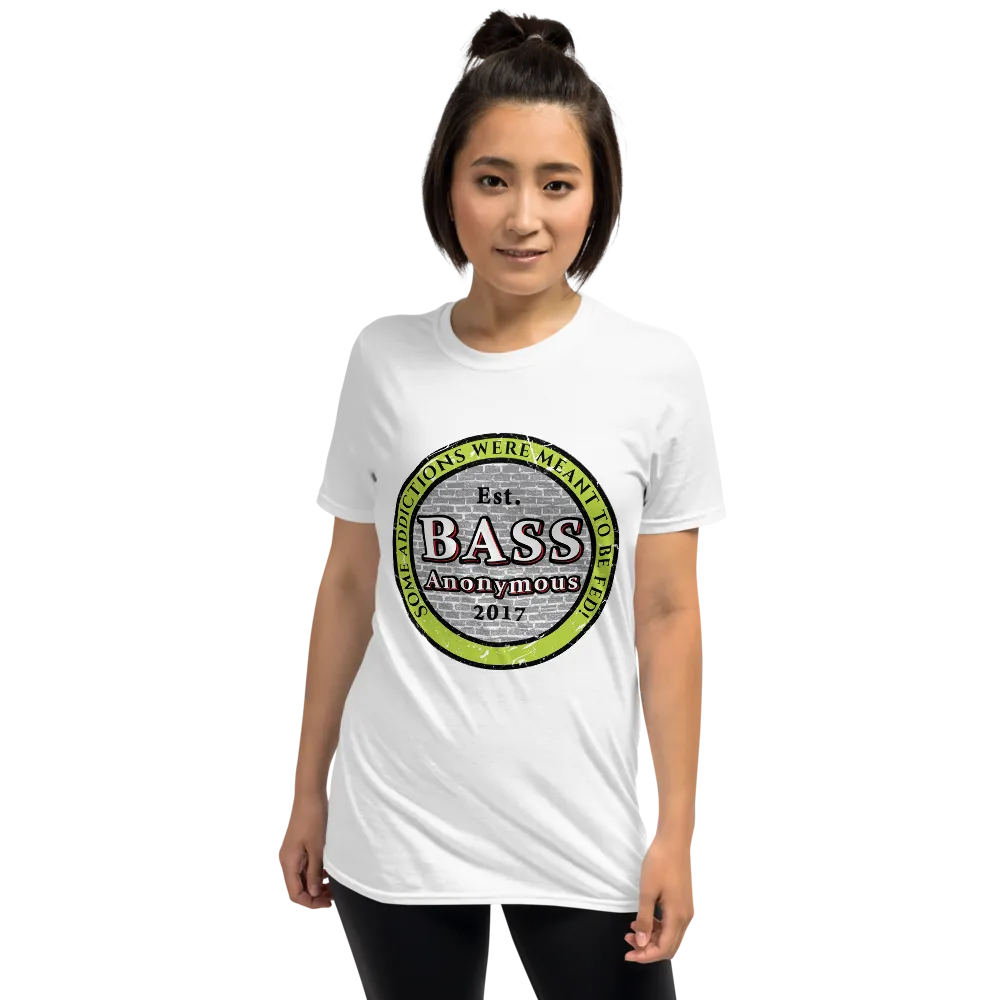 Bass Anonymous Vintage Logo Green/Black Short-Sleeve Unisex T-Shirt
