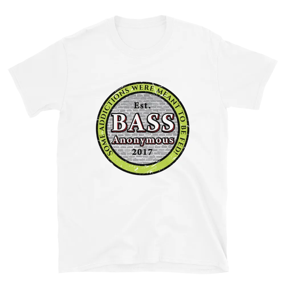 Bass Anonymous Vintage Logo Green/Black Short-Sleeve Unisex T-Shirt