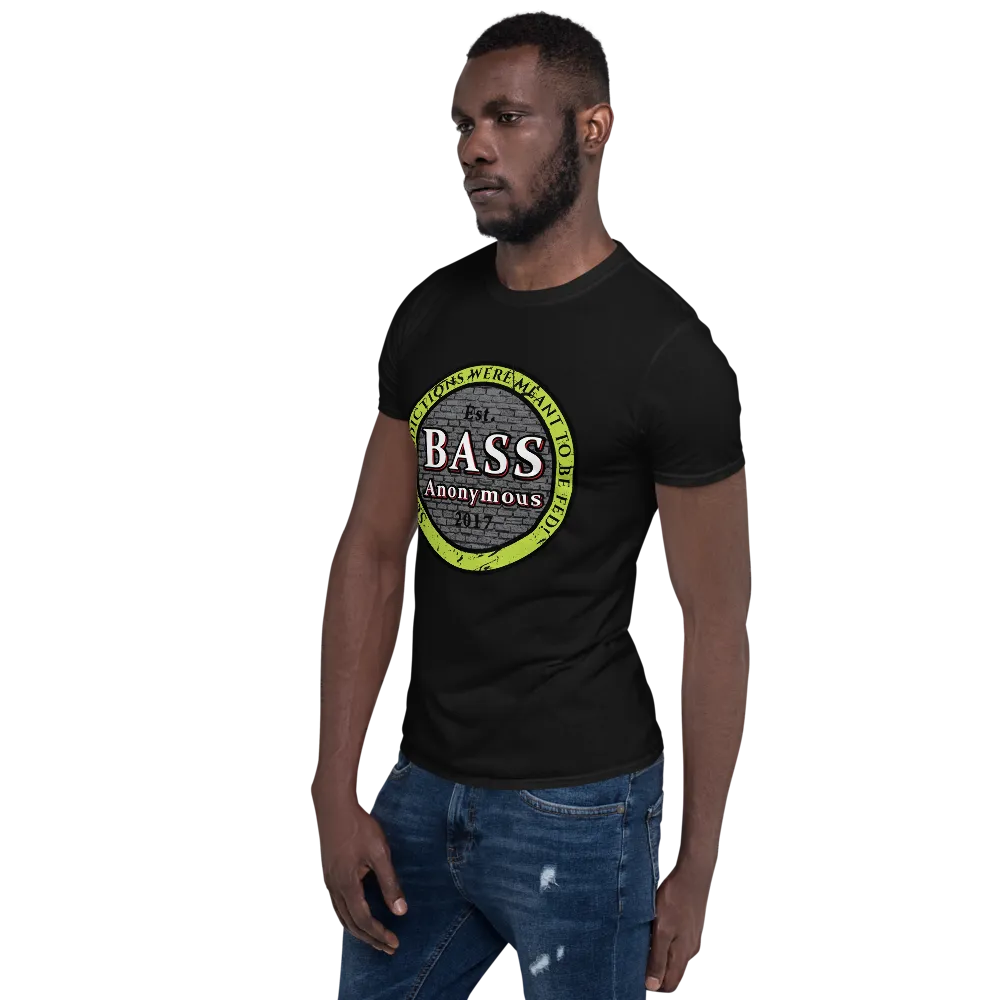 Bass Anonymous Vintage Logo Green/Black Short-Sleeve Unisex T-Shirt