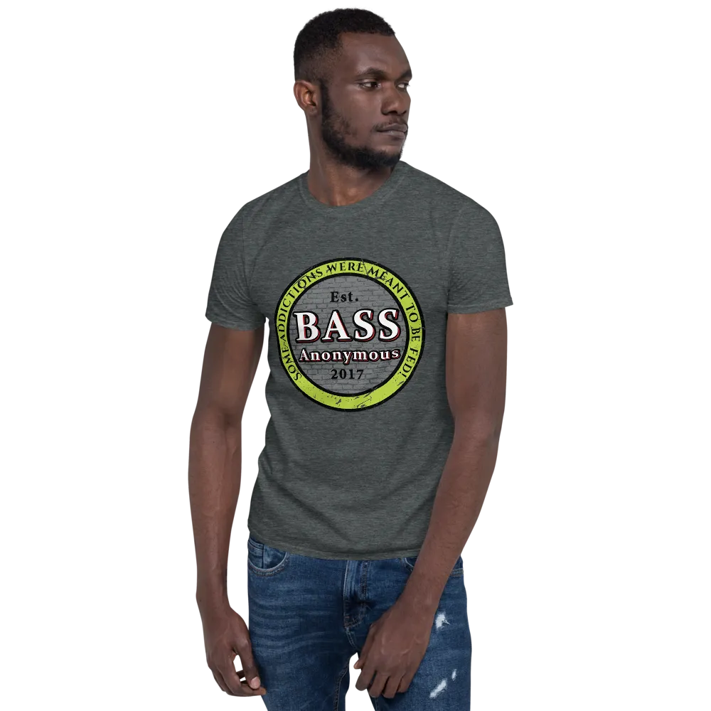Bass Anonymous Vintage Logo Green/Black Short-Sleeve Unisex T-Shirt