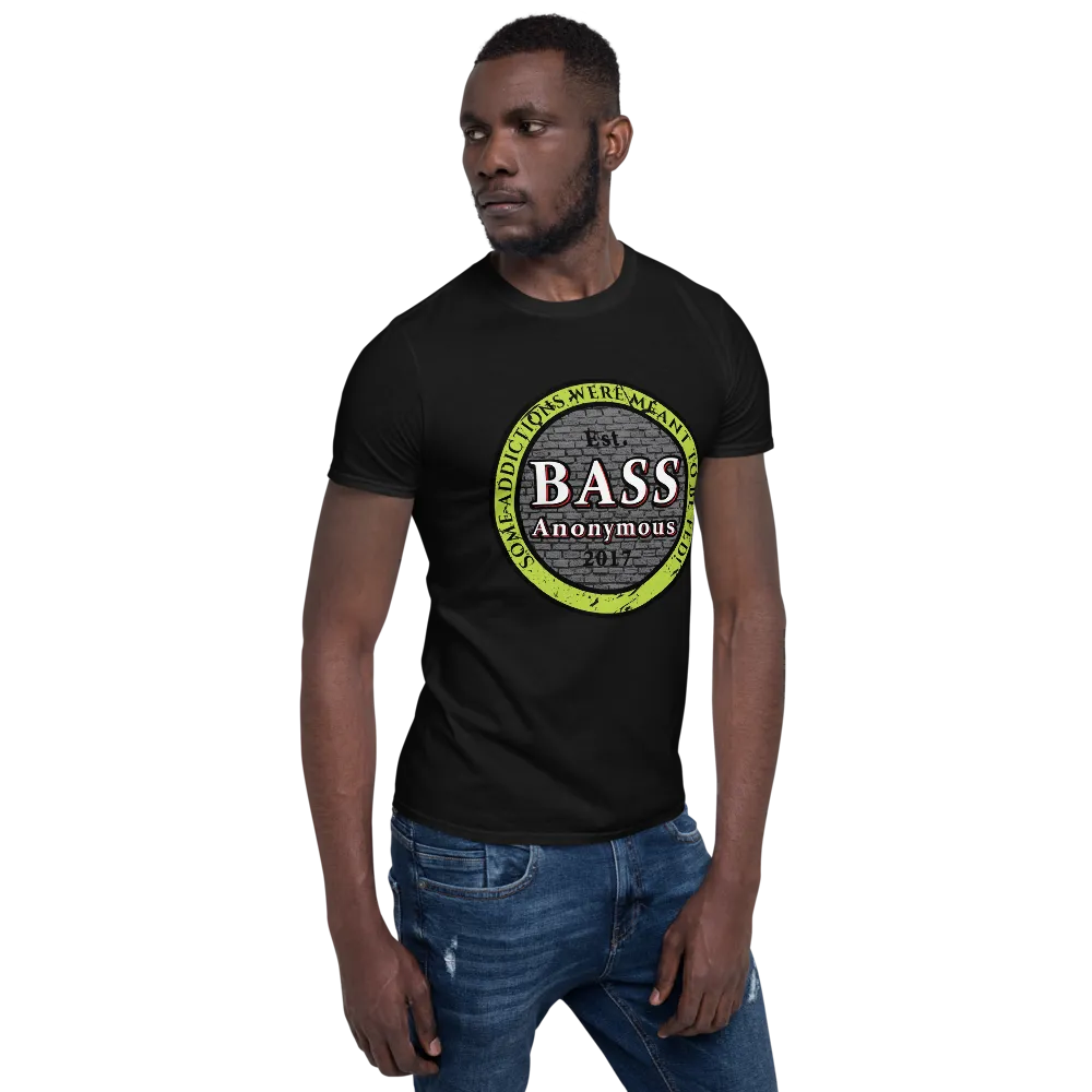 Bass Anonymous Vintage Logo Green/Black Short-Sleeve Unisex T-Shirt