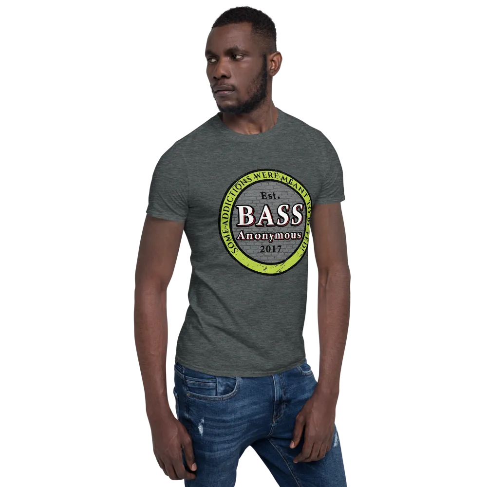 Bass Anonymous Vintage Logo Green/Black Short-Sleeve Unisex T-Shirt