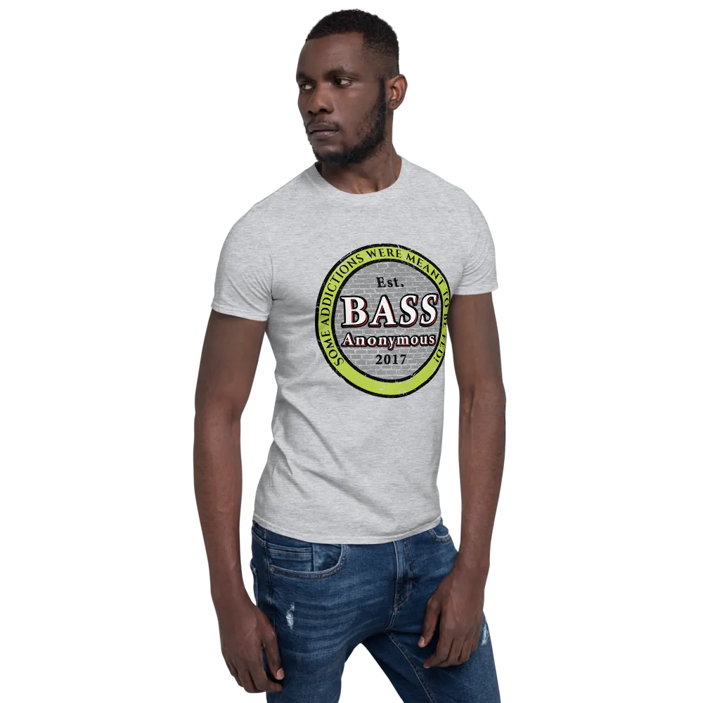 Bass Anonymous Vintage Logo Green/Black Short-Sleeve Unisex T-Shirt
