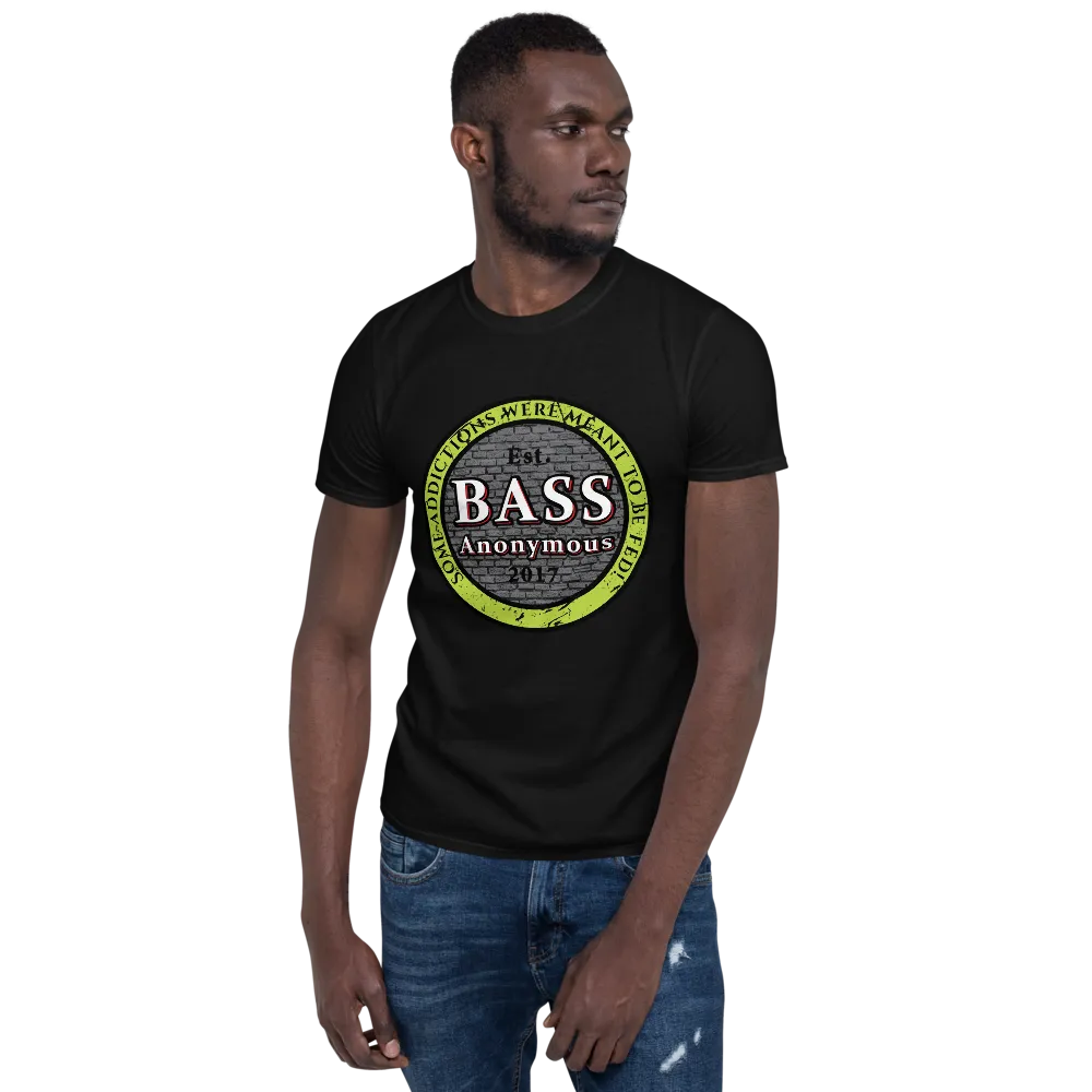 Bass Anonymous Vintage Logo Green/Black Short-Sleeve Unisex T-Shirt