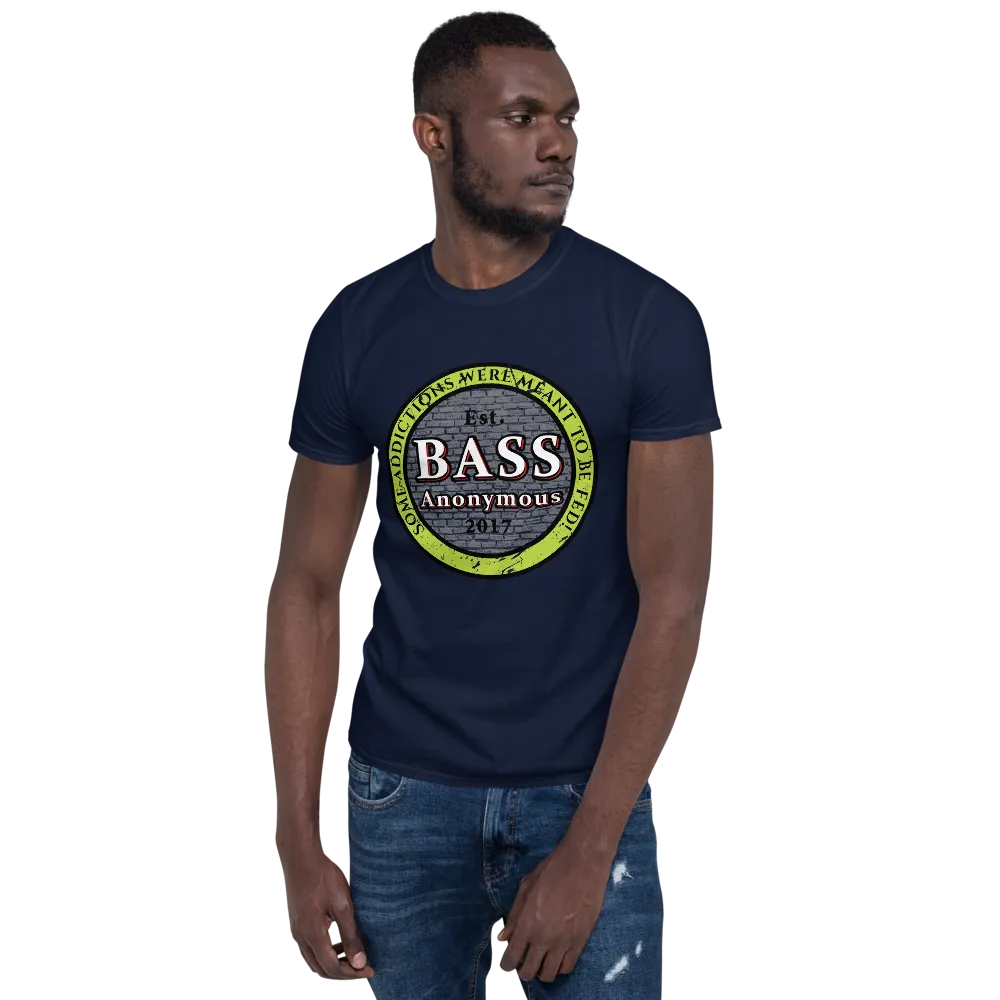 Bass Anonymous Vintage Logo Green/Black Short-Sleeve Unisex T-Shirt
