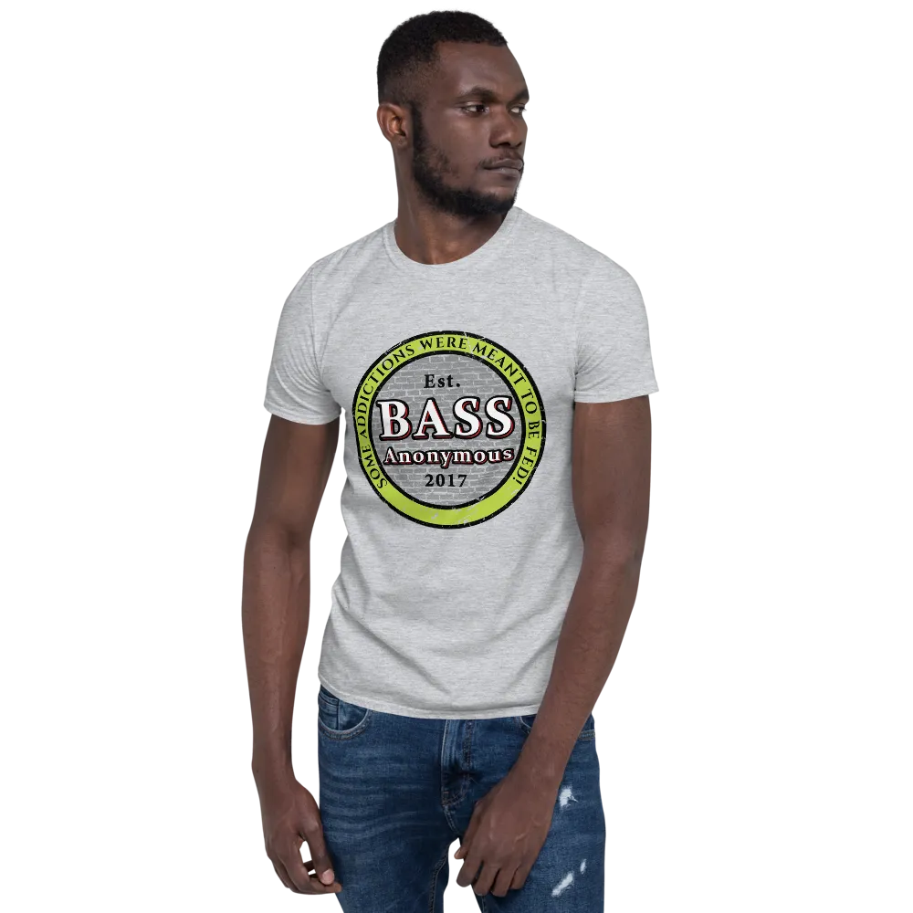 Bass Anonymous Vintage Logo Green/Black Short-Sleeve Unisex T-Shirt