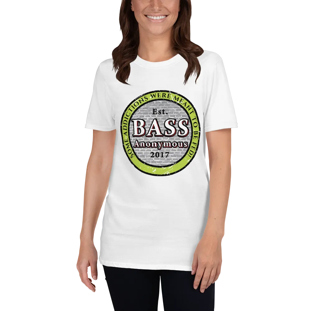 Bass Anonymous Vintage Logo Green/Black Short-Sleeve Unisex T-Shirt
