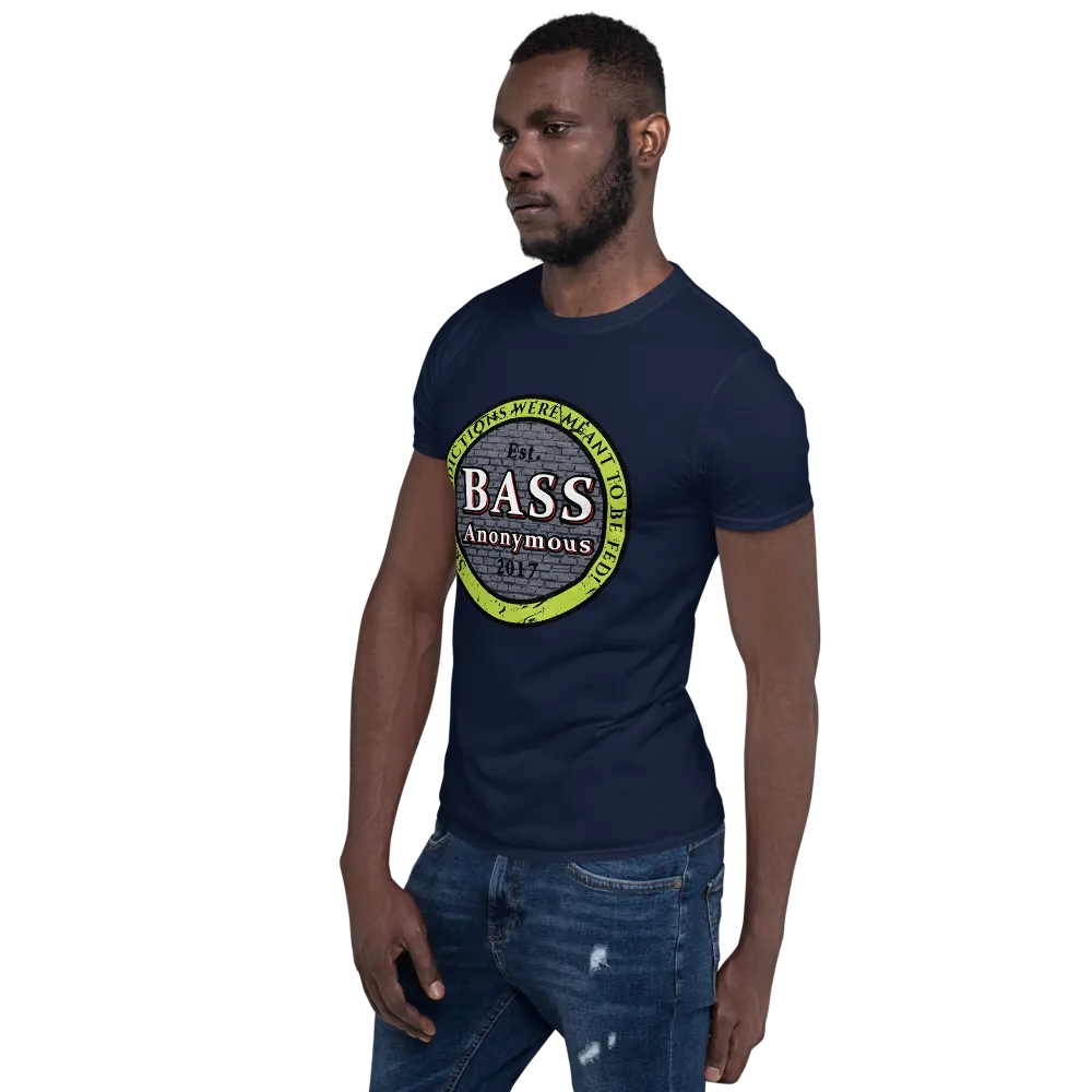 Bass Anonymous Vintage Logo Green/Black Short-Sleeve Unisex T-Shirt