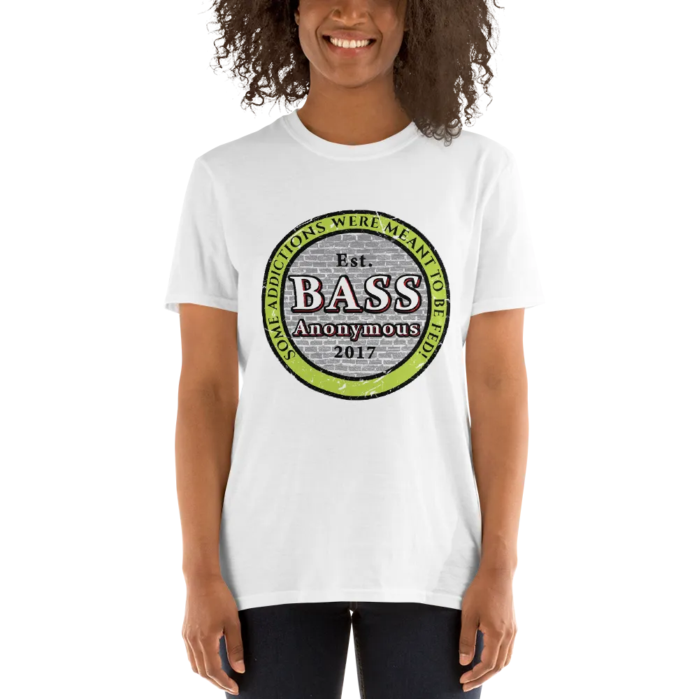Bass Anonymous Vintage Logo Green/Black Short-Sleeve Unisex T-Shirt