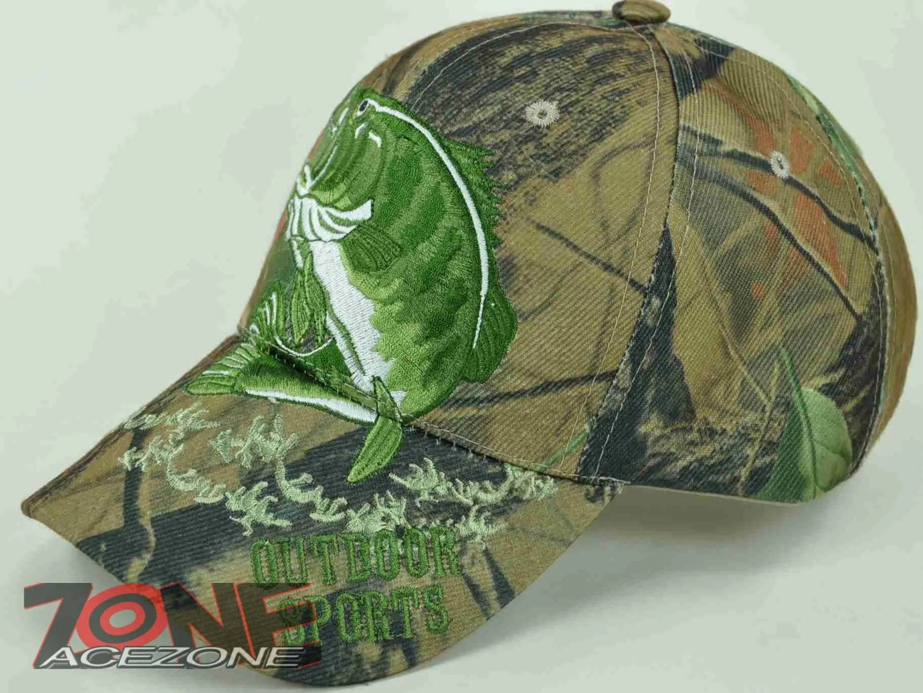BIG BASS FISHING OUTDOOR SPORTS CAMO CAP HAT