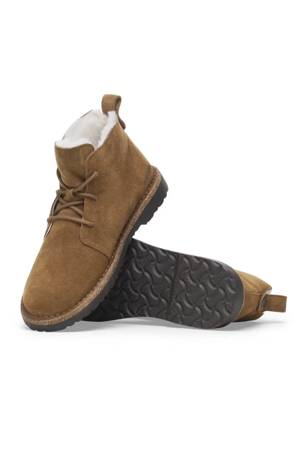 Birkenstock Uppsala Mid Shearling Boots for Women in Dark Tea | 1028086