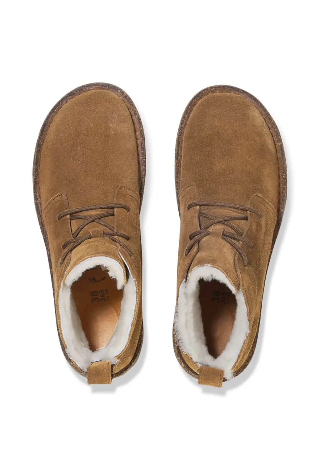 Birkenstock Uppsala Mid Shearling Boots for Women in Dark Tea | 1028086