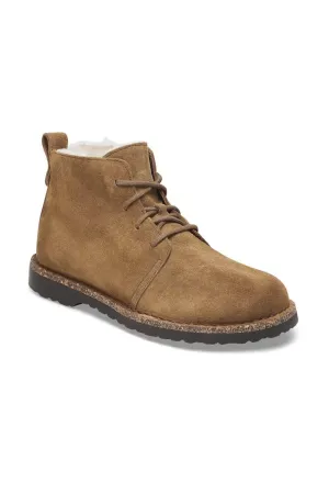 Birkenstock Uppsala Mid Shearling Boots for Women in Dark Tea | 1028086