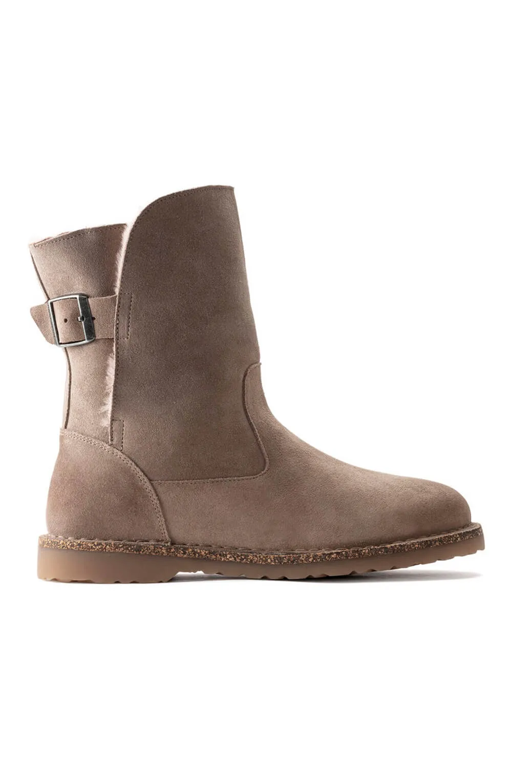 Birkenstock Uppsala Shearling Booties for Women in Grey Taupe | 1023742