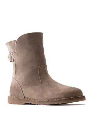 Birkenstock Uppsala Shearling Booties for Women in Grey Taupe | 1023742