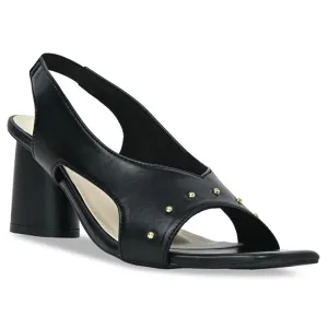 Black Rivet back strap Heels