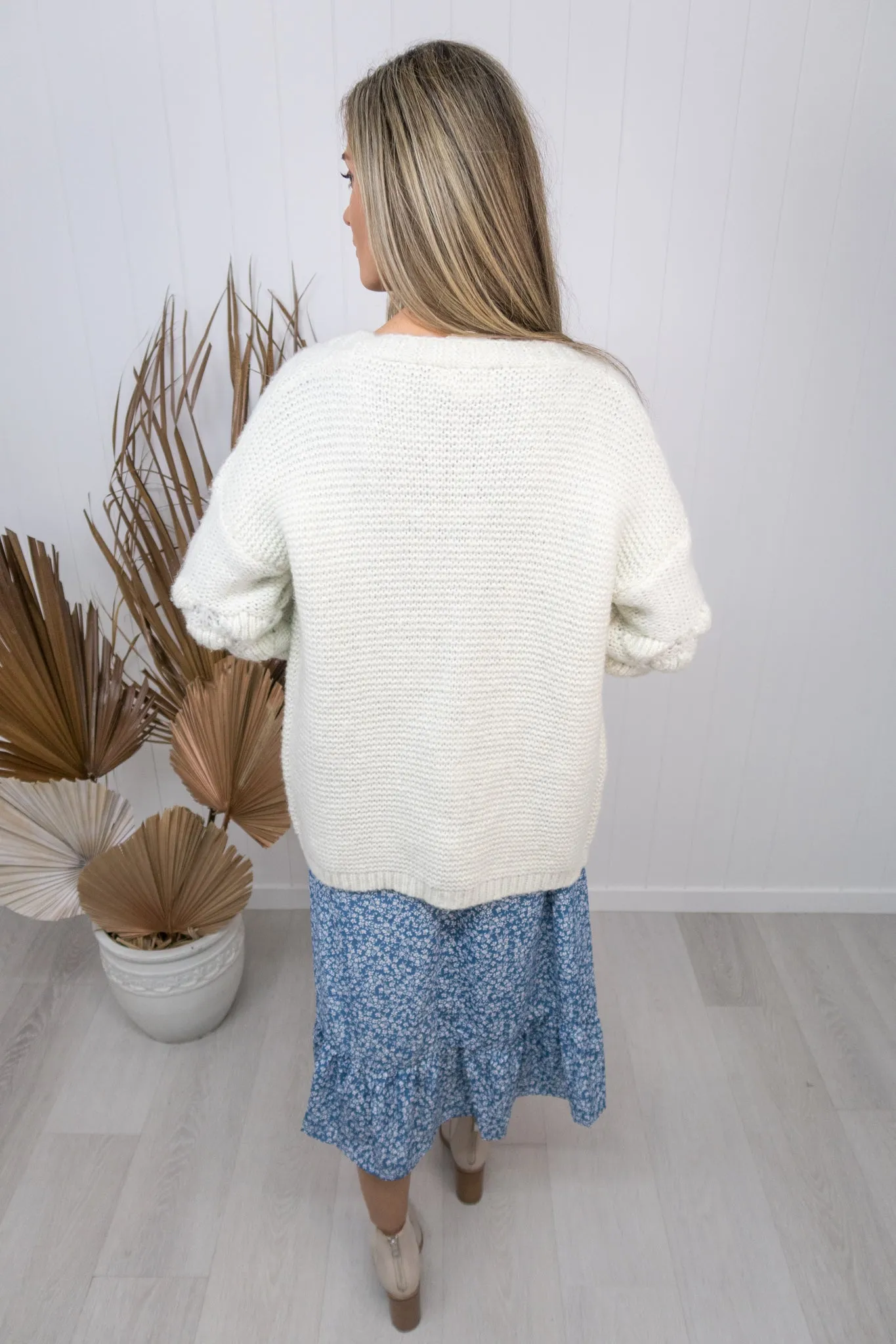 Brady Cardi -Cream
