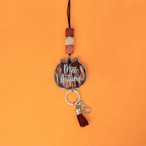 Brushed Autumn Acrylic Shaped Lanyard