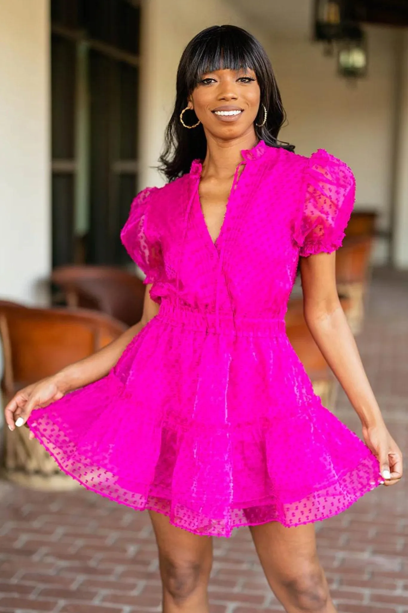 Buddy Love: Clementine Dottie Dress in Pink
