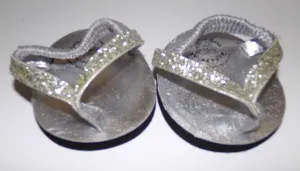 Build A Bear Gray Flip Flops Sandals Shoes