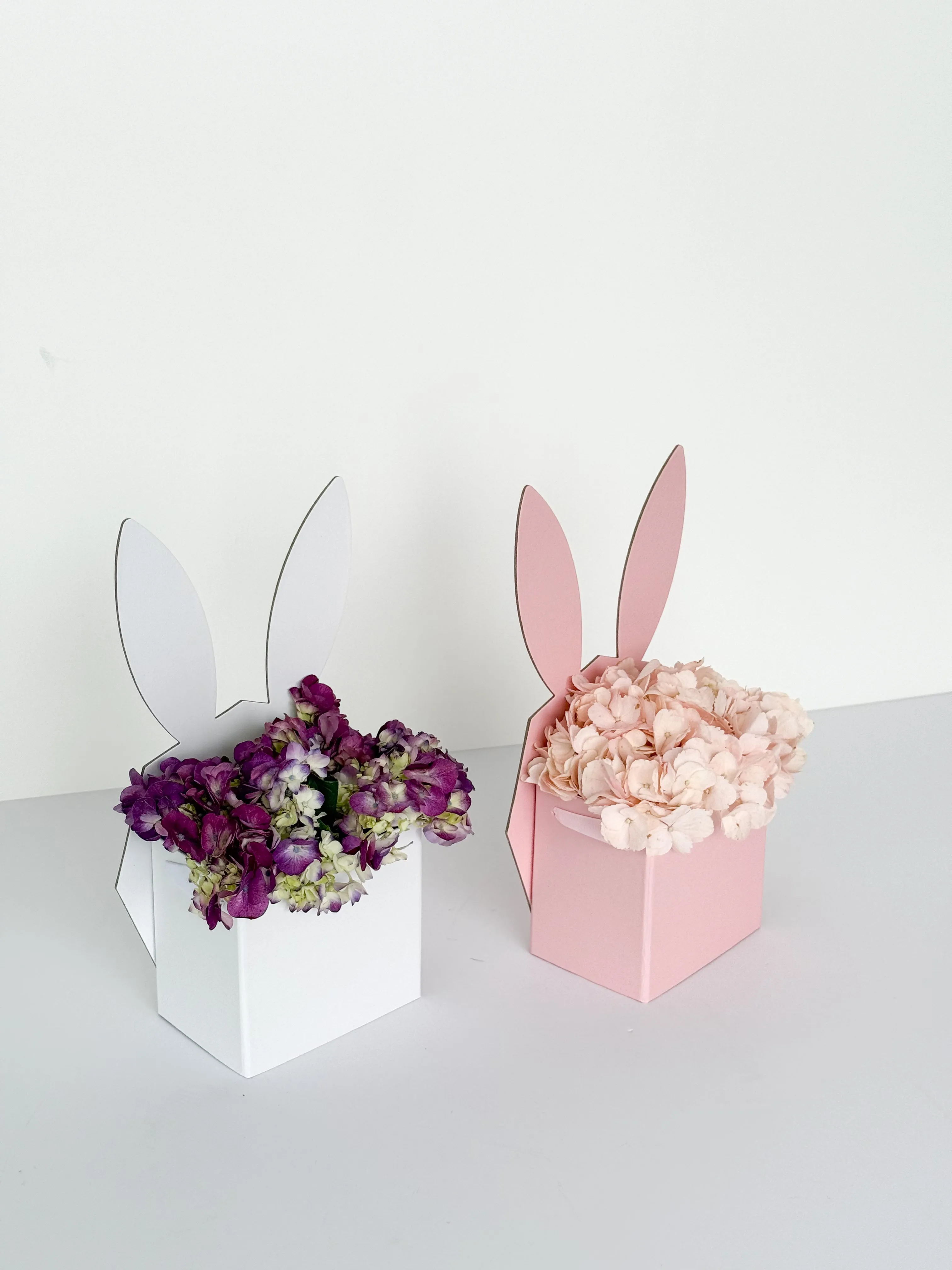 Bunny-Shaped Flower Basket – Perfect for Easter and Spring Decorations