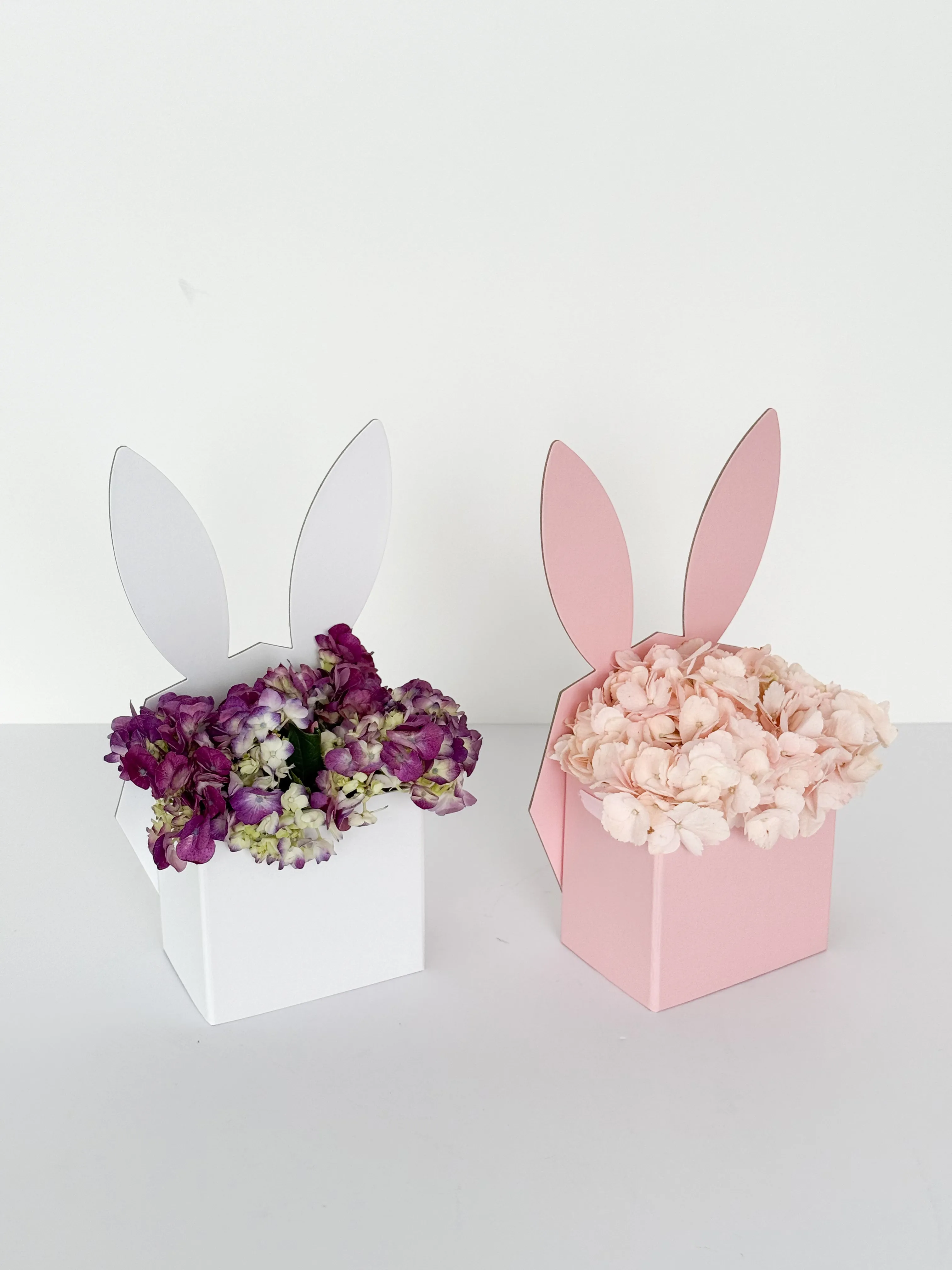 Bunny-Shaped Flower Basket – Perfect for Easter and Spring Decorations