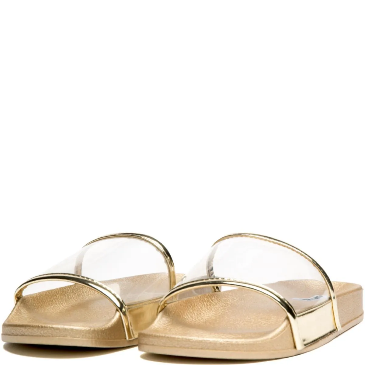Cape Robbin Moira-11 Gold Slides Gold