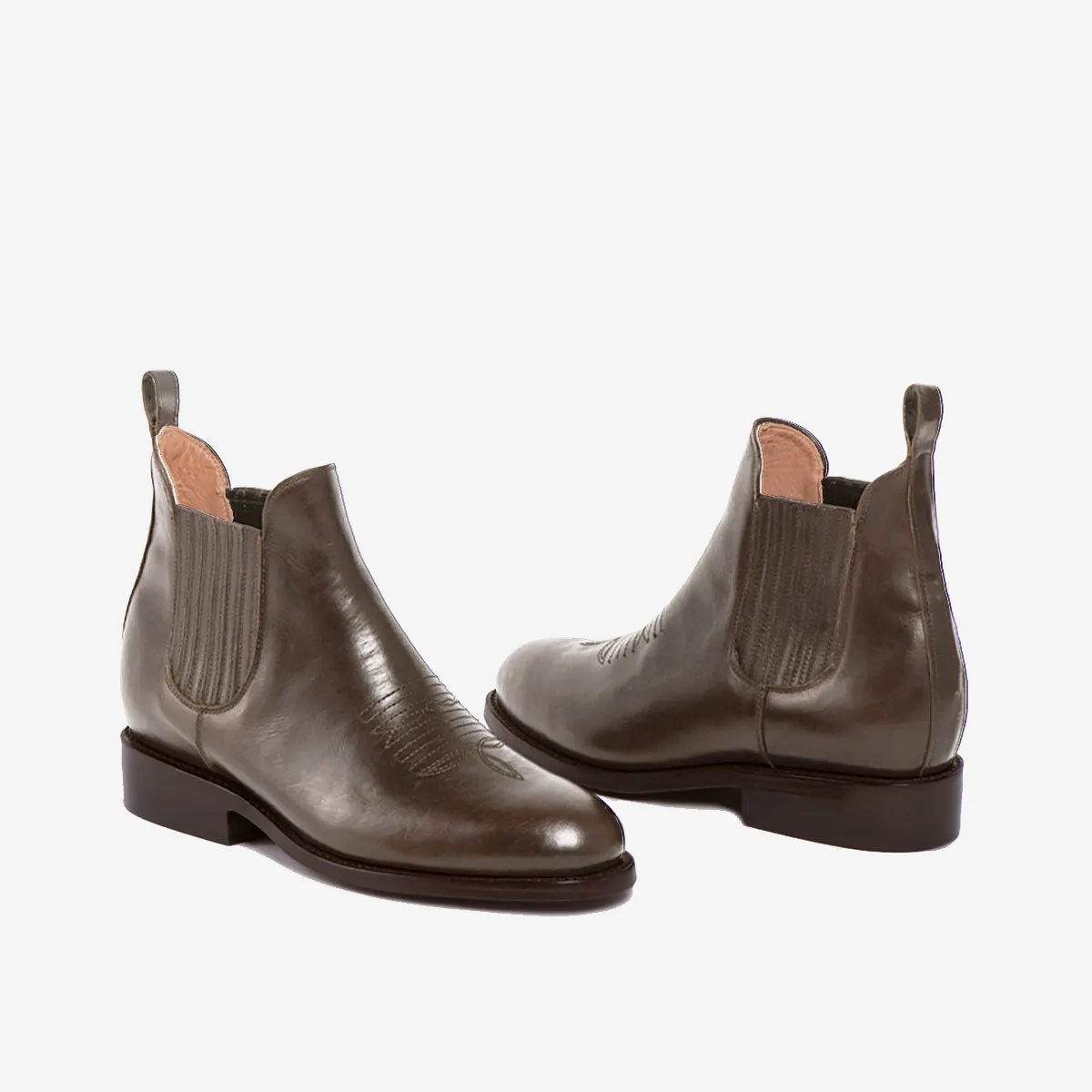 CARLOS Charro Boot Coffee (Size 41)