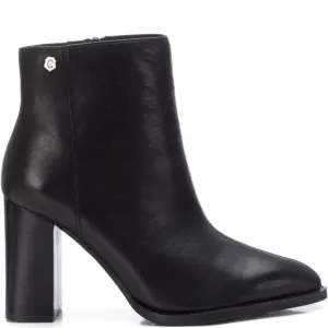 Carmela Black High Heeled Pointed Toe Boots
