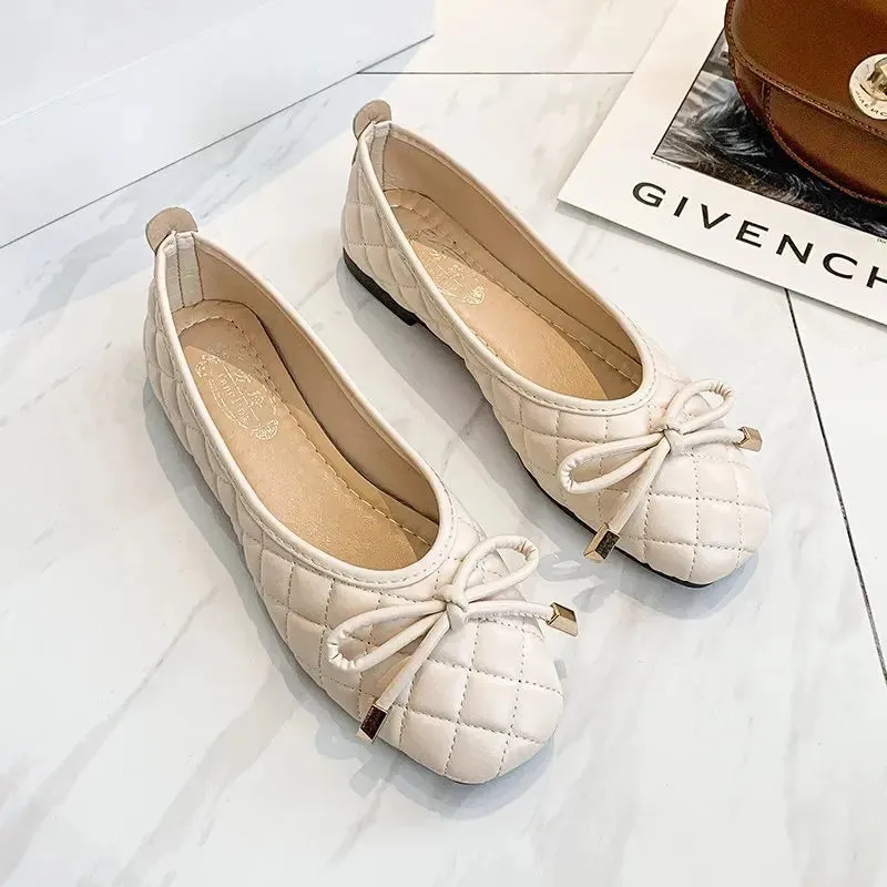 Casual Flats Shoes Women Fashion Pointed Toe  Female Spring Autumn Single Shallow Mouth Loafers Shoes Mocasines De Mujer Zapatos