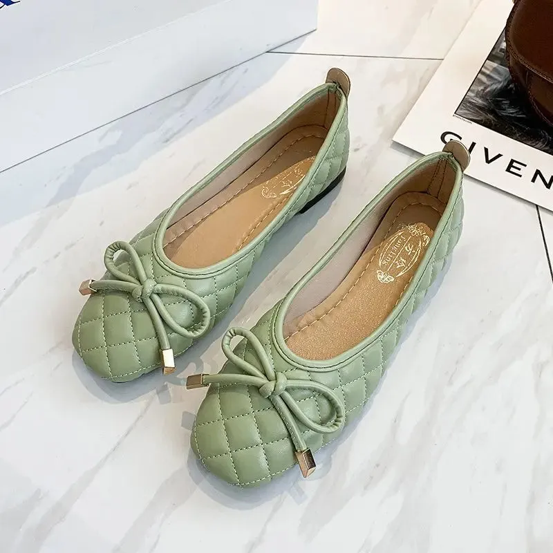 Casual Flats Shoes Women Fashion Pointed Toe  Female Spring Autumn Single Shallow Mouth Loafers Shoes Mocasines De Mujer Zapatos
